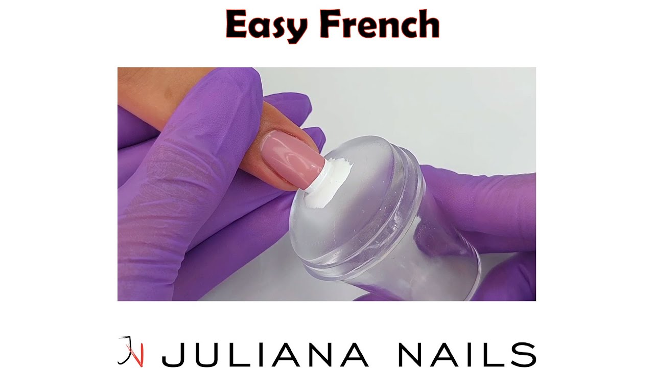 Kako napraviti Francusku Manikuru pomoću silikona za štambiljanje | Juliana Nails
