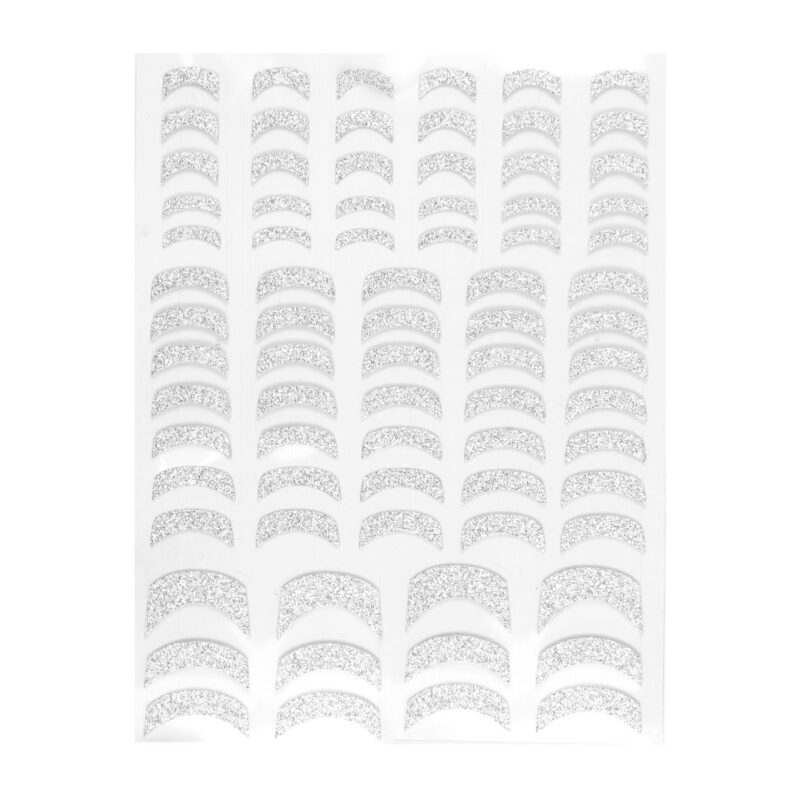 Nail Sticker – Silver Sparkle 3