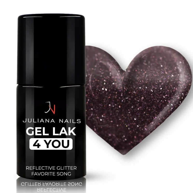 GL4Y1038 Reflective Glitter Favorite Song 6ml - gel lak,hema free gel lak,veganski gel lak - GL4Y1037
