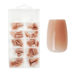 Easy Guide – Press-On Fullcover konice Nude – Coffin – kratke (100 kom.)