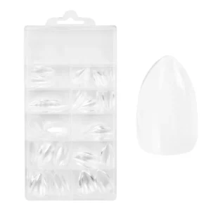 Easy Guide – Press-On Fullcover konice Clear – Almond – kratke (100 kom.)