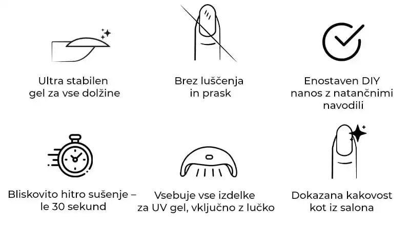 - gel set, gel za nokte - SET202