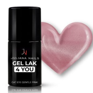 gel lak,uv lak,gel lak brez hema,hema free,kvalitetni gel lak - Juliana Nails - Gel lak Gel Lak 4 YOU – Cat Eye Gentle Pink 6ml