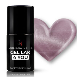 gel lak,uv lak,gel lak brez hema,hema free,kvalitetni gel lak - Juliana Nails - Gel lak Gel Lak 4 YOU – Cat Eye Dusty Lilac 6ml